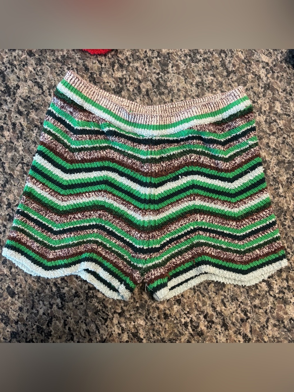 Free People Green micro shorts